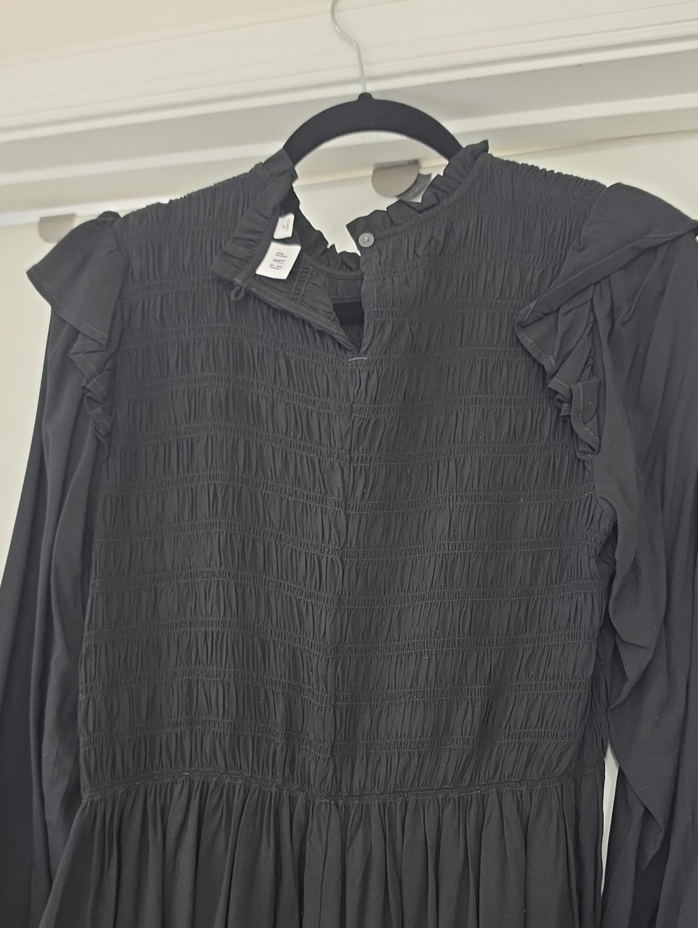 GAP Smocked Ruffle Mini Dress - Picture 7 of 8